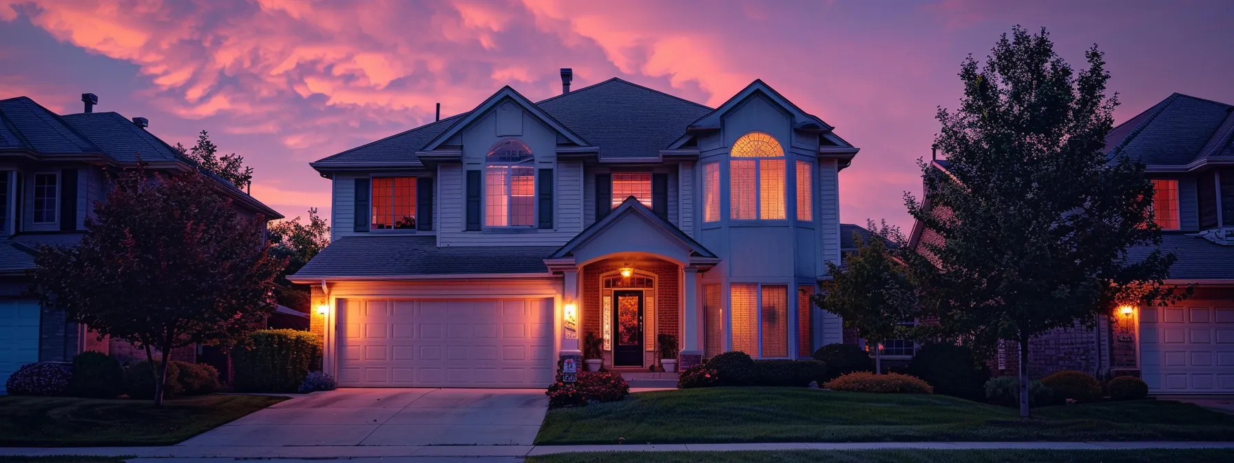 a beautifully painted home in olathe with a trendy color palette and decorative trims.